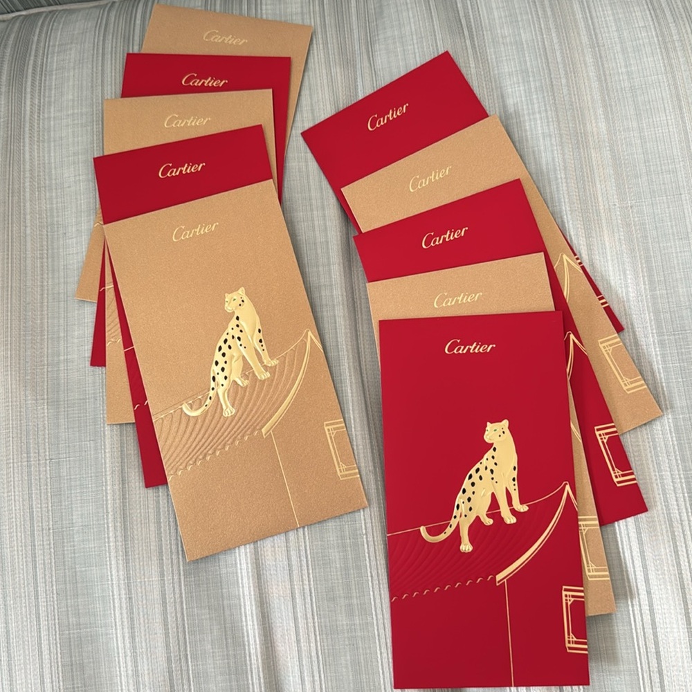 2025 Cartier Lunar New Year Money Envelopes (10 envelopes) - new